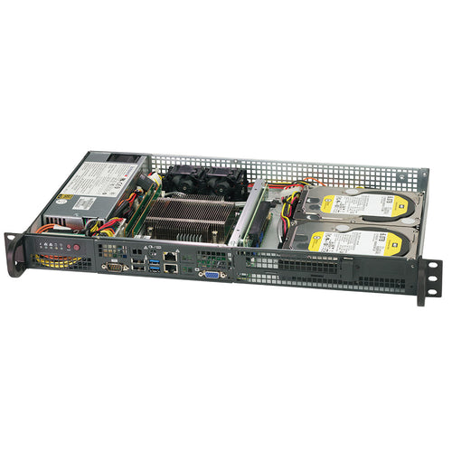 Supermicro SYS-5019C-FL Xeon E-2100 Front I/O 1U Rackmount w/ Dual GbE LAN, IPMI