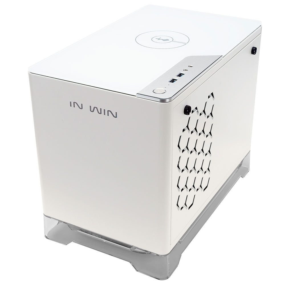 InWin A1 Mini-ITX White SECC Steel, Tempered Glass Case w/ 600W Power –  MITXPC