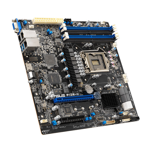 ASUS P12R-M Xeon E-2300 Micro ATX Server Board, Dual LAN