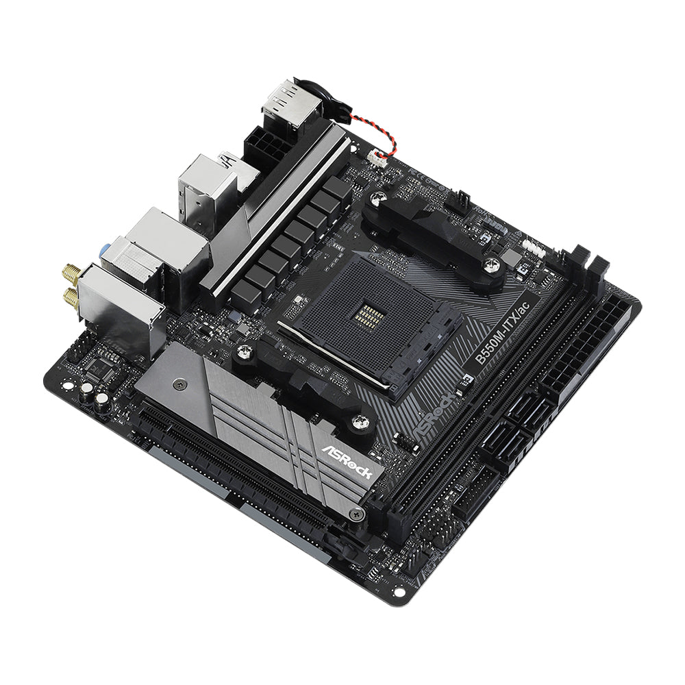 ASRock B550M-ITX/ac 3rd Gen Ryzen AM4 Mini ITX MB, PCI-E – MITXPC