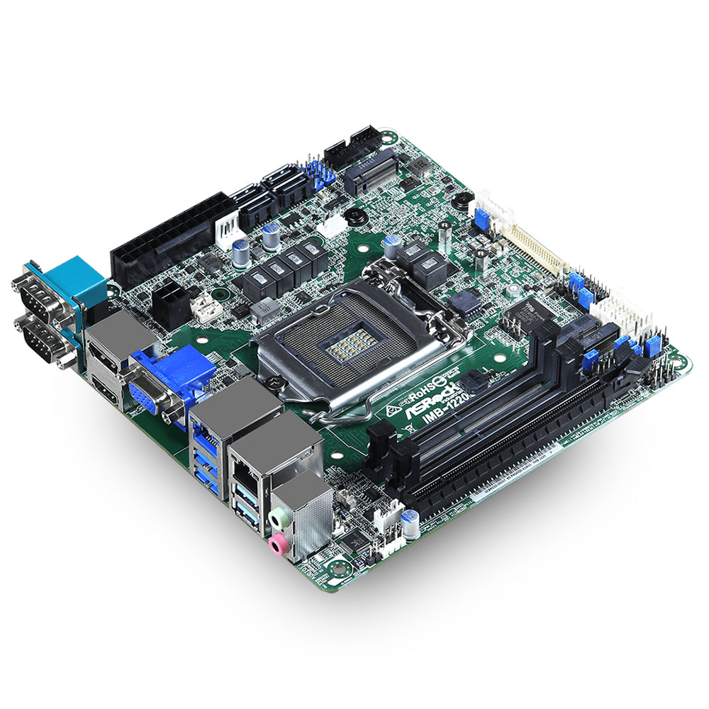 ASRock IMB-1220-D Intel Comet Lake-S Q470E Industrial Mini ITX Motherboard, LAN, TPM x DP