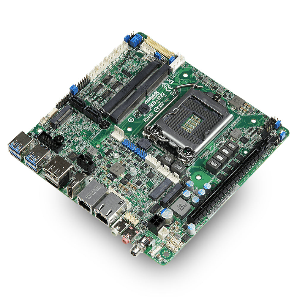 ASRock IMB-1222 Intel Comet Lake-S Q470E Industrial Thin Mini ITX Motherboard, LAN, TPM 12V DC-in