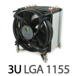 Dynatron K17 3U CPU Cooler Heatpipes, Intel LGA 1155 / 1156, i7, Xeon, Socket H2