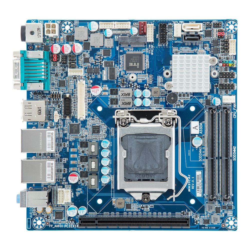 GigaIPC Intel H310 9th/8th Gen Mini ITX Motherboard with Dual LAN Triple Display