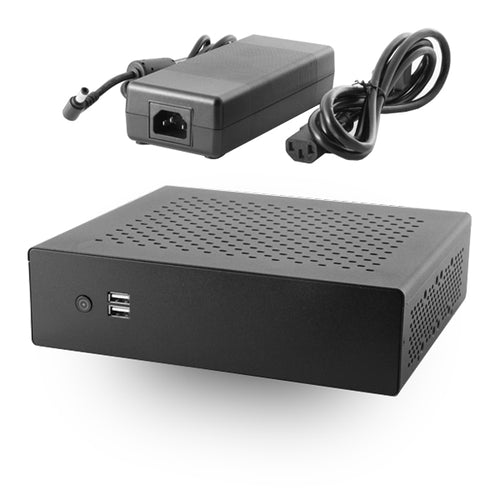 MX500-USB-2.0 Industrial Fanless Mini-ITX Case w/ 120W Power Supply Kit