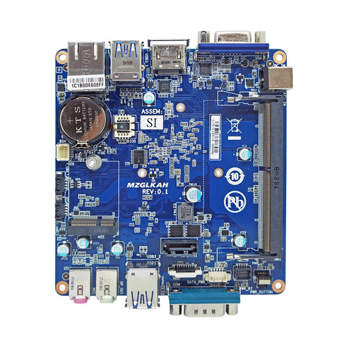 GigaIPC Intel Pentium Silver J5005 Embedded Fanless IPC Motherboard with onboard 32GB eMMC, 1 x COM & 6 x USB
