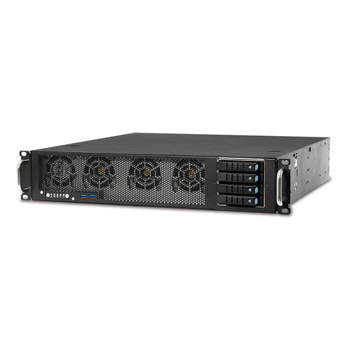 AIC RMC-2E Reversible Front/Rear 2U Rackmount Chassis, 4 x 2.5" Hotswap Bays