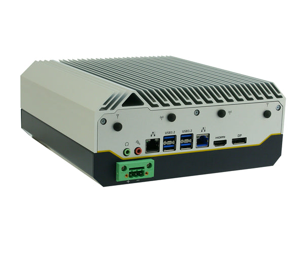 Mitac E430 Intel 15th Gen Arrow Lake H810 Ultra Fanless Edge AI Embedded PC, Dual LAN