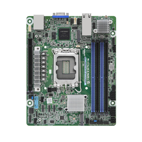 ASRock Rack EC266D4ID-2T/X550 Xeon E-2400 Deep Mini ITX MB, 2 x 10G LAN, IPMI