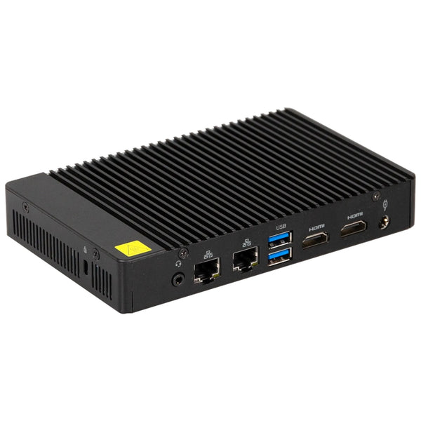 GigaIPC QS-N150A Intel Processor N150 Fanless Industrial Mini PC, Triple HDMI, Dual GbE LAN, 4G LTE