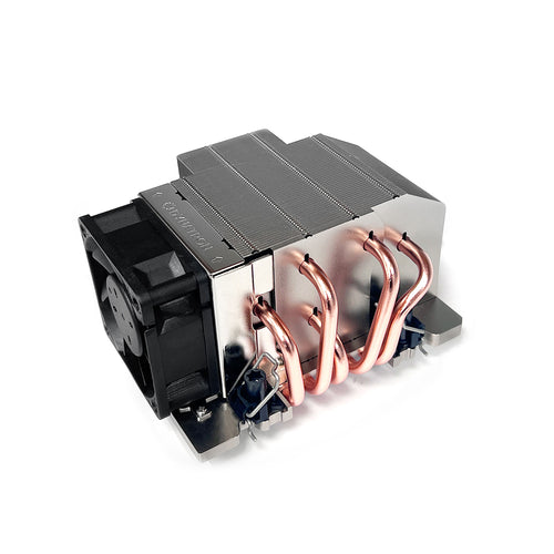 Dynatron C2 Aluminum Heatsink with Copper Heat Pipes and Side Fan for Intel Granite Rapids, LGA 7529