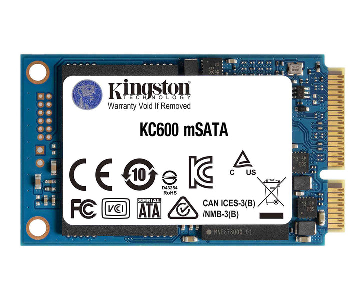 Kingston 256GB 3D TLC NAND mSATA SSD - SKC600MS/256G