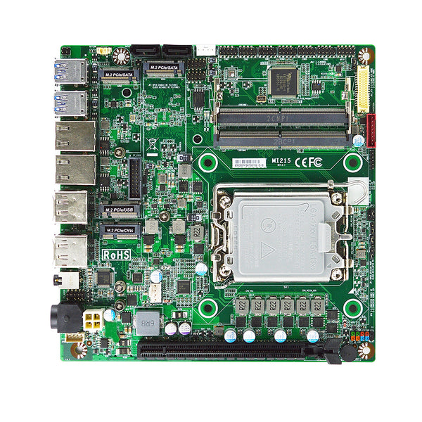 Jetway MI215Q6702 Intel 13th Gen Q670 Alder Lake-S Thin Mini ITX Motherboard w/ 2 x 2.5GbE LAN & TPM 2.0