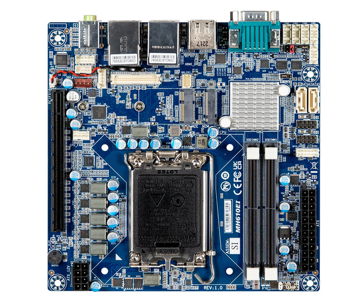 GigaIPC mITX-H610E Raptor Lake-S Mini ITX MB, Dual LAN