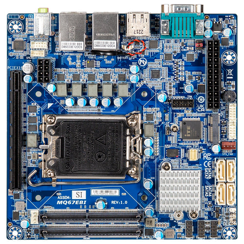 GigaIPC mITX-Q67EB Raptor Lake Mini ITX MB, 2.5G LAN, Intel RAID