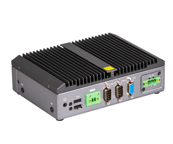 GigaIPC QBiX-Pro-AMDA2314H-A1 Ryzen R2314 Quad Core Fanless Industrial PC, 4 x HDMI