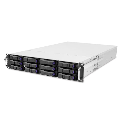 AIC EB202-TU Ice Lake Xeon 2U Storage Server, 12 x 3.5" NVMe/SATA/SAS
