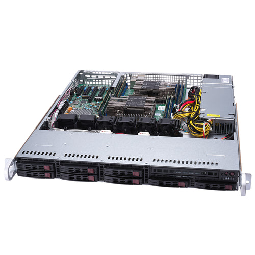Supermicro SuperServer 1029P-MT Dual Intel Xeon CPU, 1U Rackmount, 8x 2.5" Hot-swap bays, 1x PCI-E x16