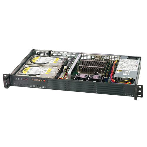 Supermicro 5019C-L Xeon E-2100 1U Rackmount w/ Dual GbE LAN, 4 x 2.5" Drive Support