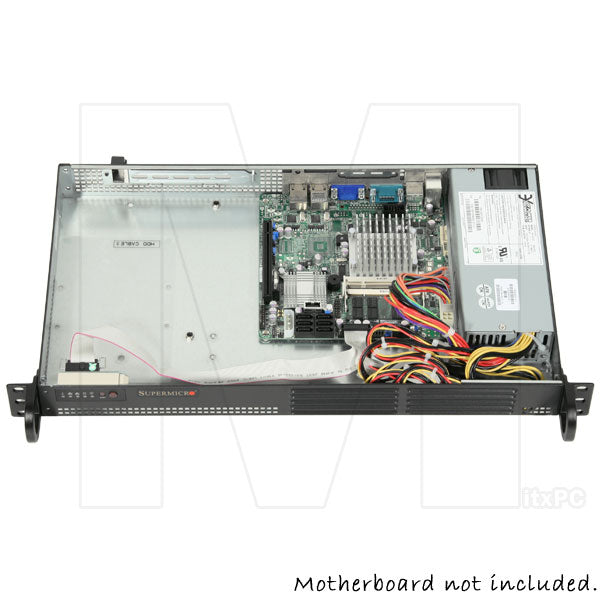 Supermicro Pc Case Rear Supermicro Mini 1U Rackmount Case w/ 200W Power Supply – MITXPC