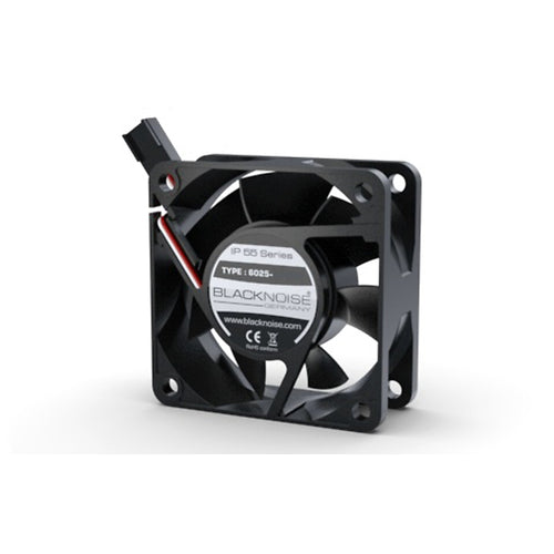 Blacknoise industrial fans NB-IP55-series 60x60x25 Fan, 2800 RPM, 27.4 dBA, 14.18 CFM Airflow IND-6025-28-12