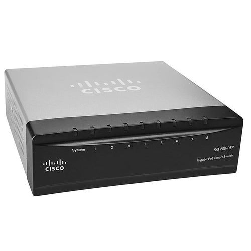 Cisco SG200-08P Smart Switch with 4 GbE, 4 PoE Ports