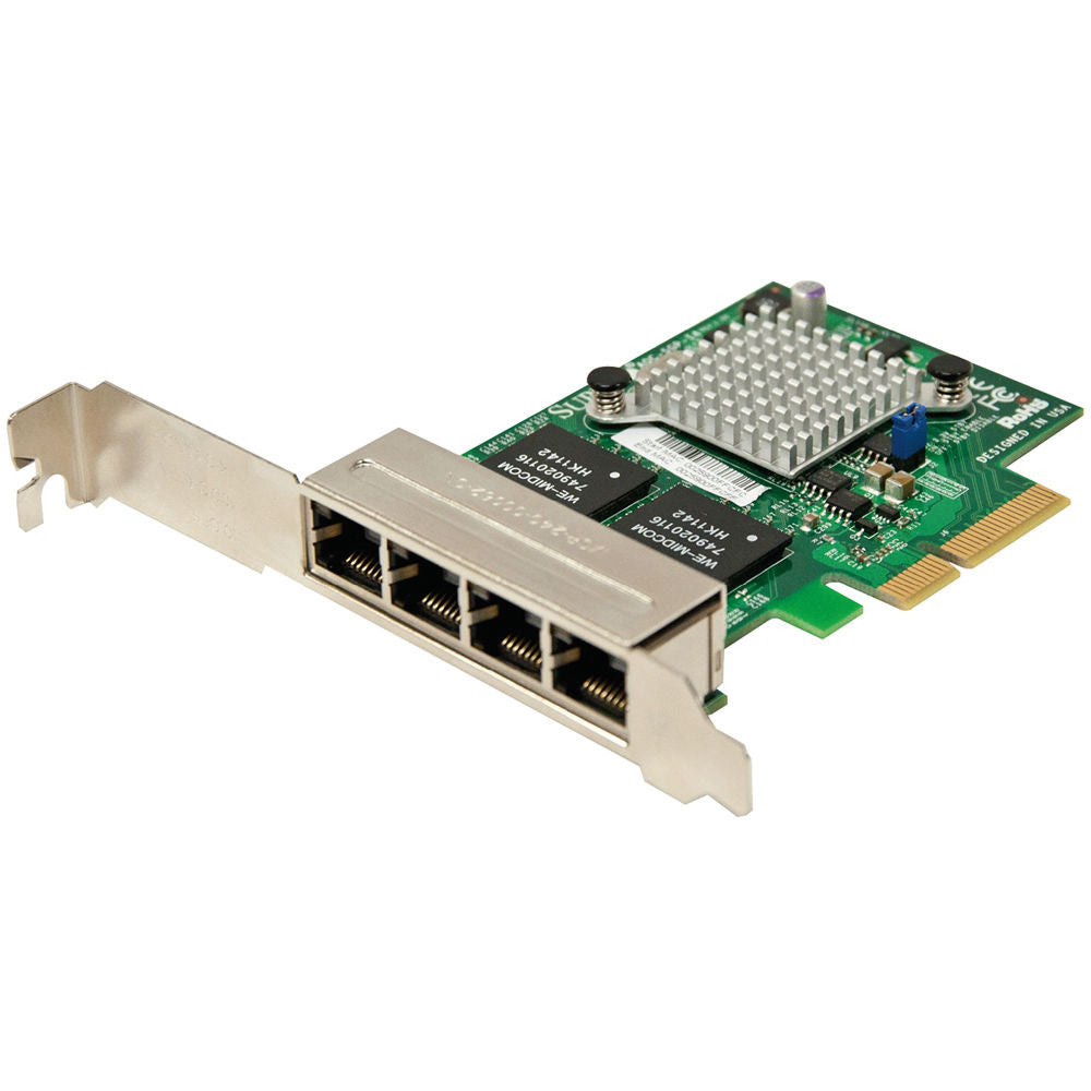 Supermicro AOC-SGP-i4 Quad Intel i350-AM4 GbE RJ45 Ethernet Adapter – MITXPC