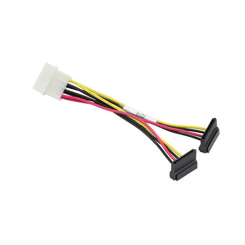 Supermicro 4-Pin Peripheral Connector to 2 Right Angle SATA Power Extension Cable - CBL-0082L