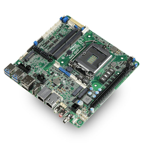 ASRock IMB-1222-WV Intel Comet Lake-S Q470E Industrial Thin Mini ITX Motherboard, 2.5GBE LAN, TPM 2.0, Wide Voltage 12~28V DC-in