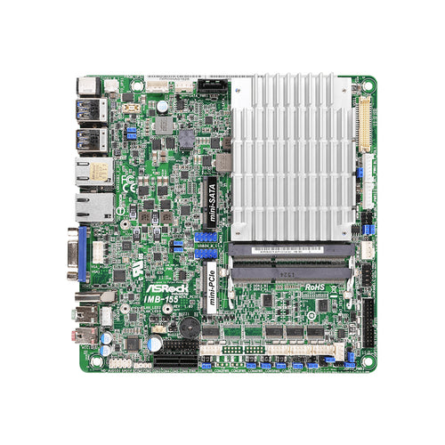 ASRock IMB-155B Intel Celeron N3160 Fanless Thin Mini ITX Motherboard, Dual LAN,  4 x USB 3.0, 6 x COM
