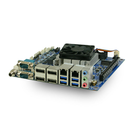 GigaIPC AMD Ryzen V1605B Industrial Embedded Mini ITX Motherboard, Dual LAN & Quad Display
