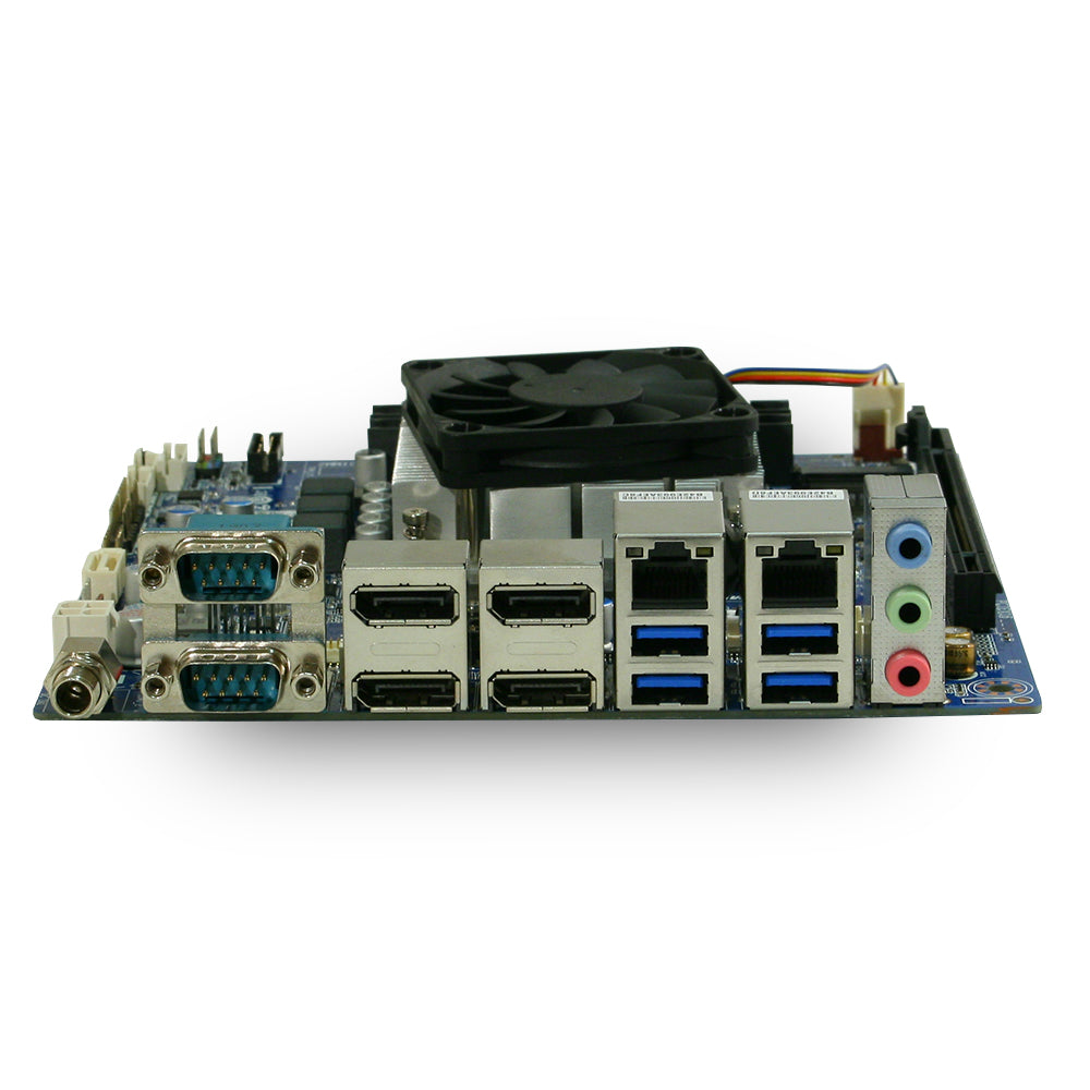 GigaIPC AMD Ryzen V1605B Quad Display Dual GbE LAN Mini ITX MB