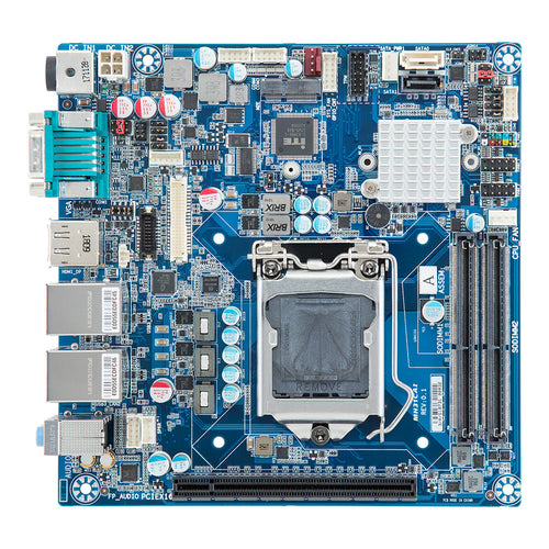 GigaIPC Intel H310 9th/8th Gen Mini ITX Motherboard with Dual LAN & Triple Display
