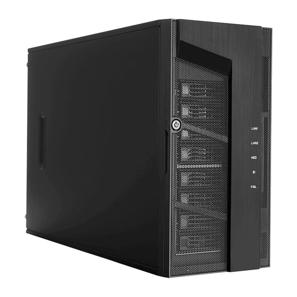 InWin IW-MS08 8-Bay Mini Server Tower Chassis, 4x PCIe slots, 300W