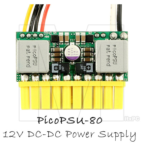 PicoPSU-80 80W DC-DC ATX Power Supply & 60W AC Adapter – MITXPC