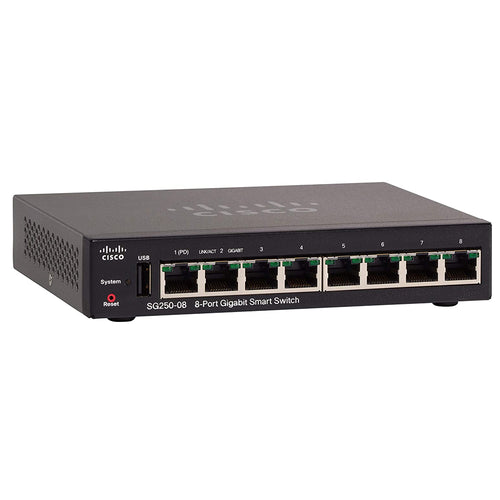 Cisco SG250-08 Smart Switch with 8 GbE Ports